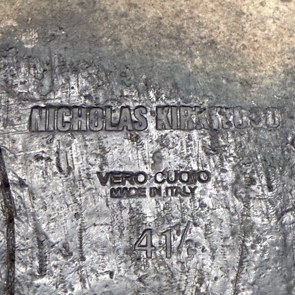 Nicholas Kirkwood Italian Mixed-Media Derby Shoes Black 41.5 - Picture 8 of 9